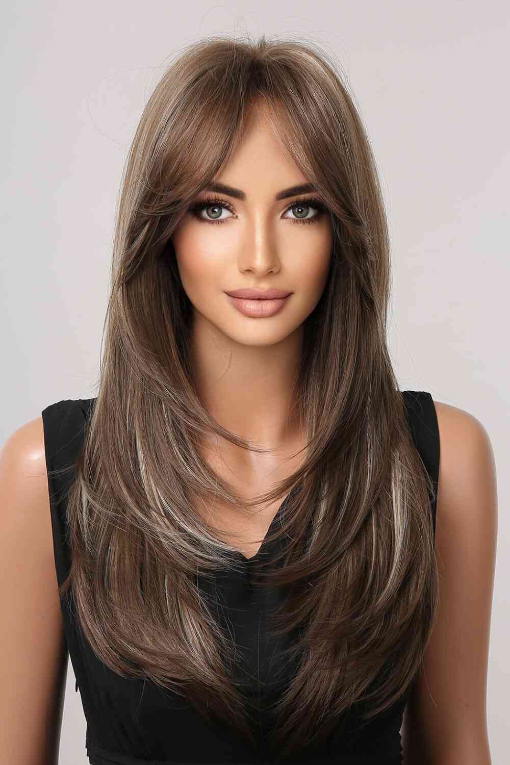 13*1" Full-Machine Wigs Synthetic Long Straight 22" - lolaluxeshop