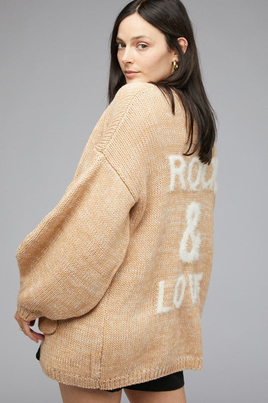 KNIT LONG SLEEVE CARDIGAN - LOLA LUXE