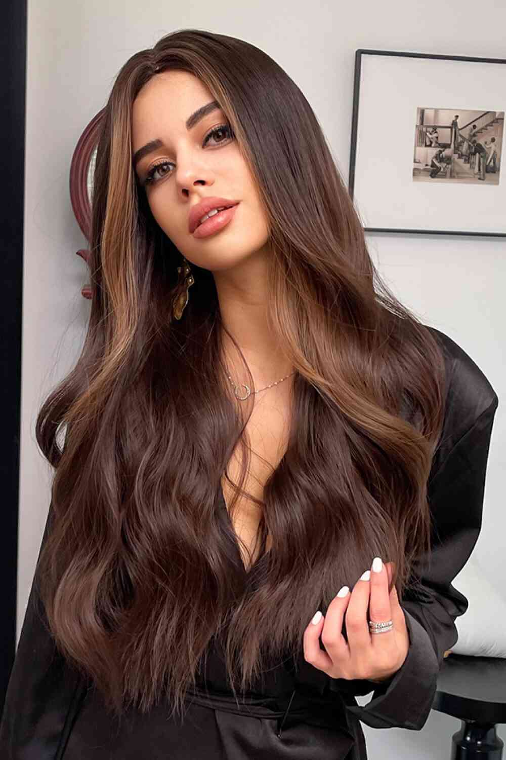 Full Machine Long Wave Synthetic Wigs 26'' - lolaluxeshop