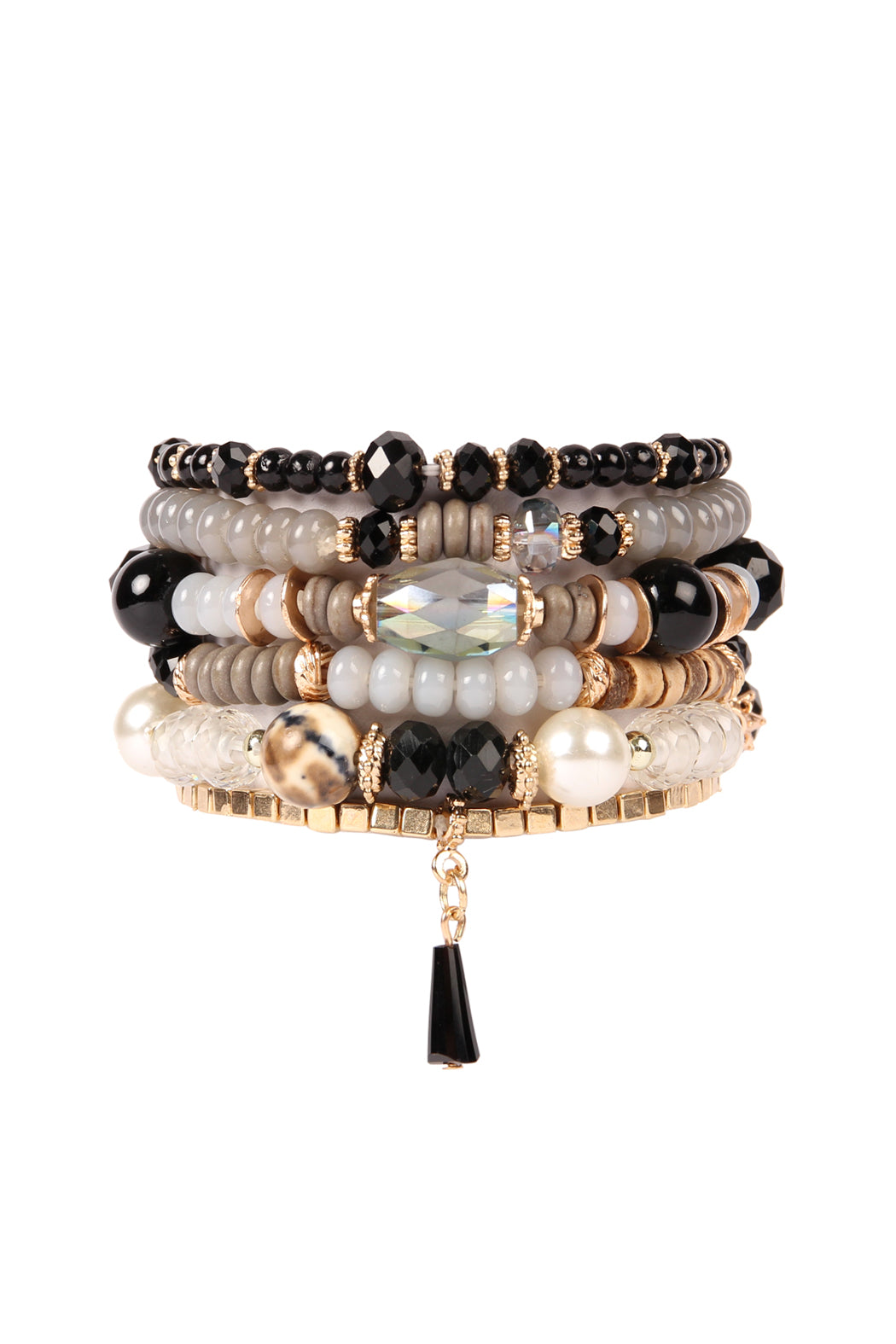 Hdb2200 - Stone Beads Stackable Bracelet - lolaluxeshop