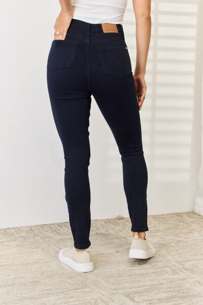 Judy Blue Full Size Garment Dyed Tummy Control Skinny Jeans - lolaluxeshop