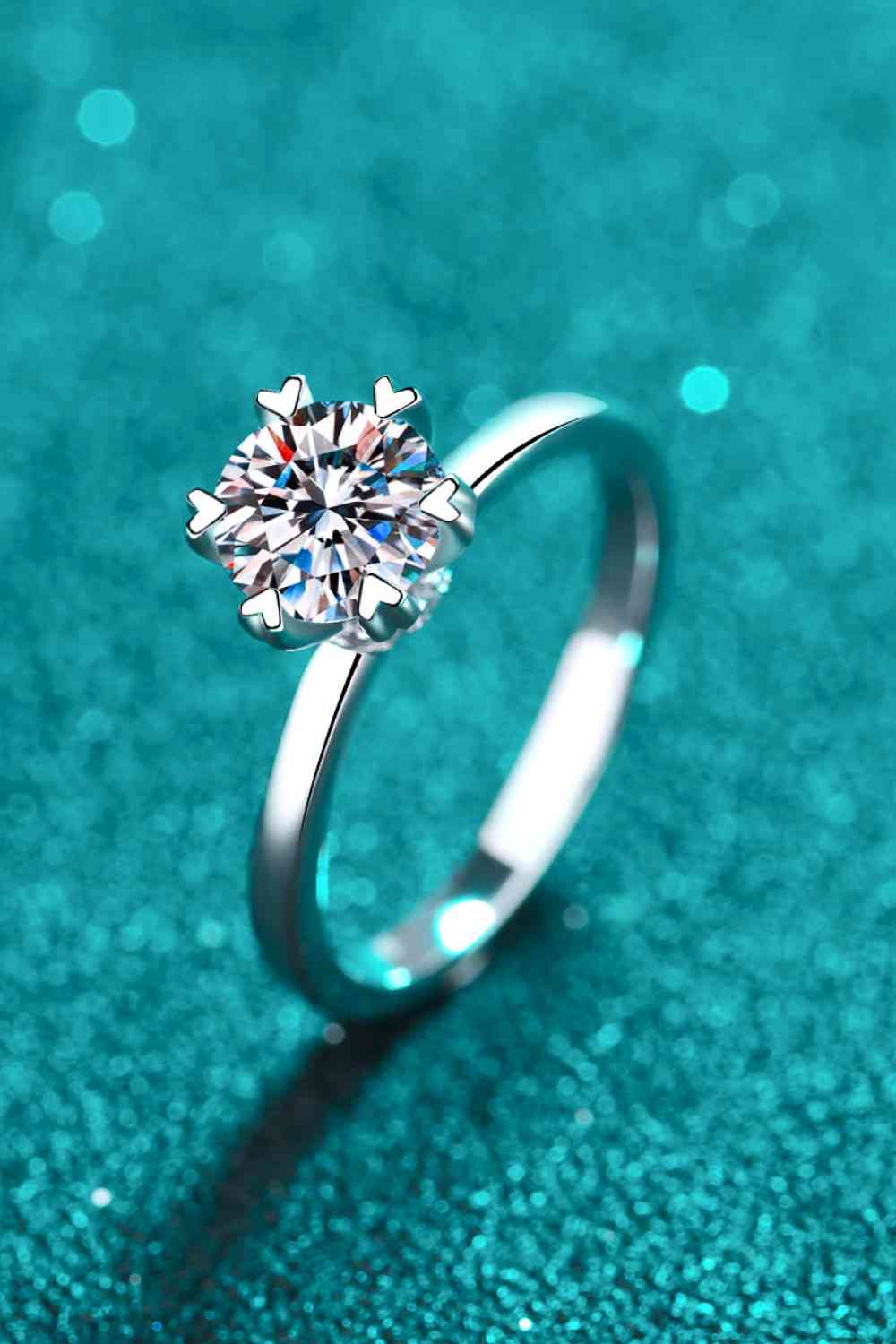 Pleasant Surprise 925 Sterling Silver 1 Carat Moissanite Ring - lolaluxeshop