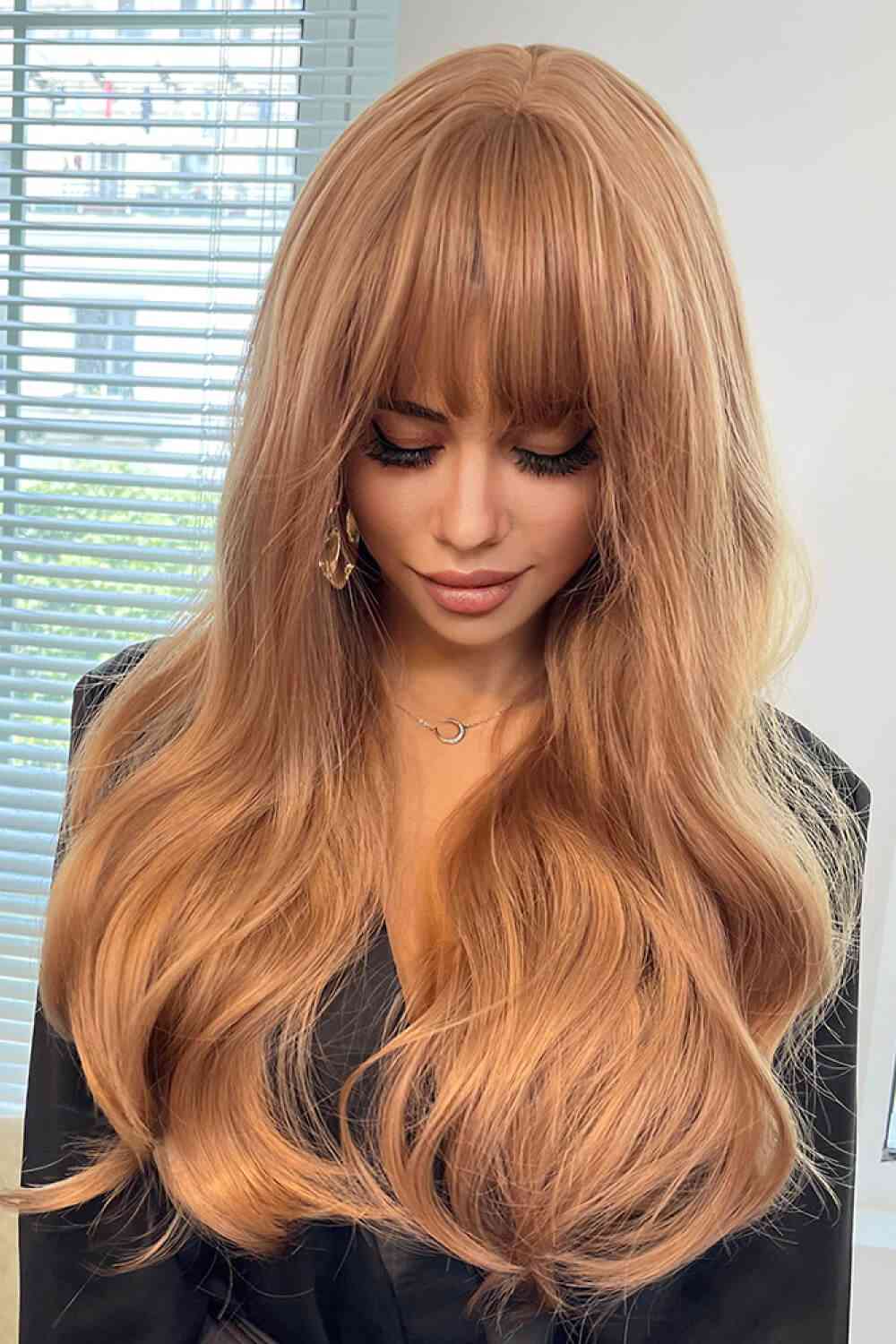 Full Machine Long Wave Synthetic Wigs 24'' - lolaluxeshop