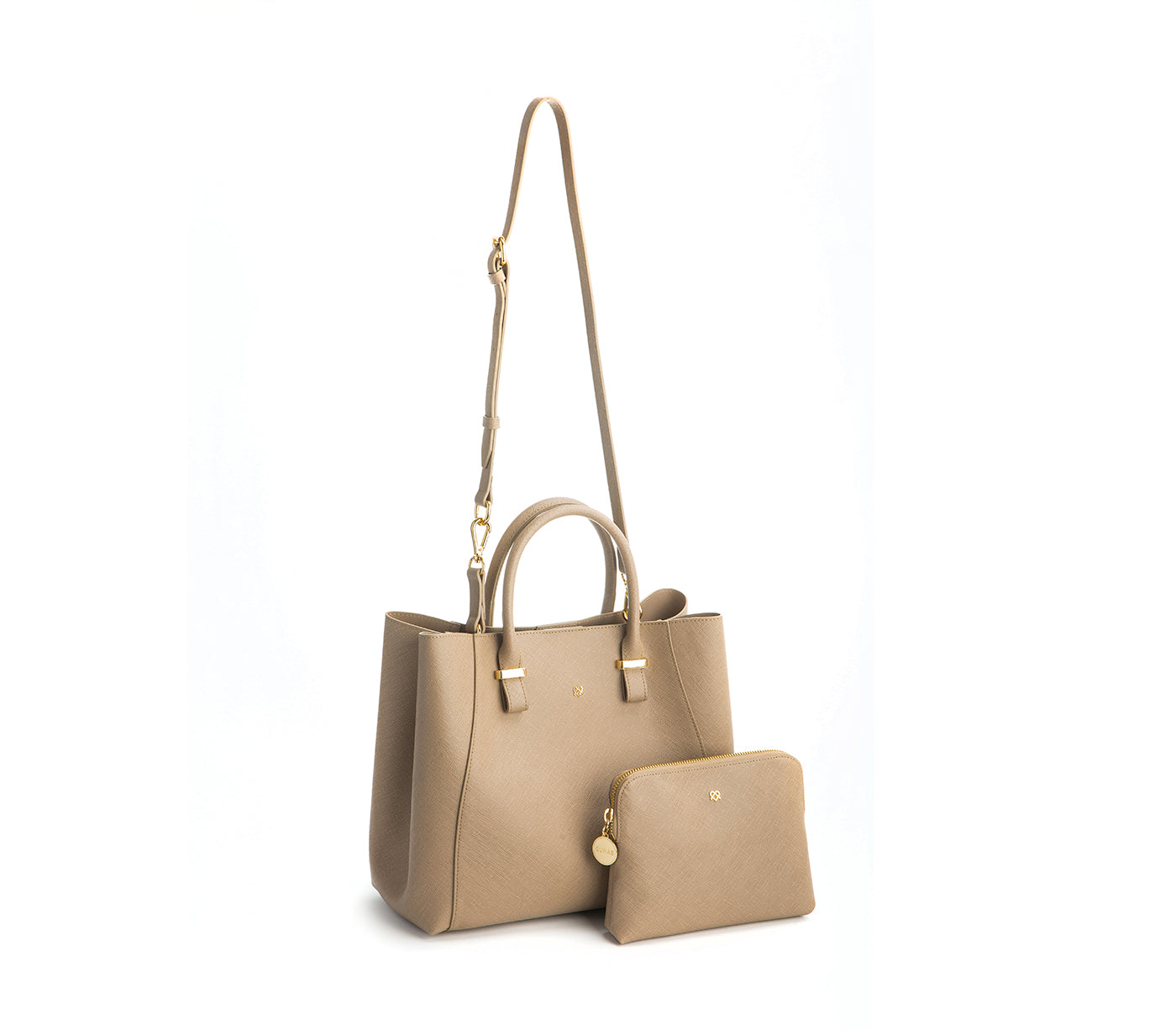 Jane - Light Brown Vegan Leather Satchel - lolaluxeshop