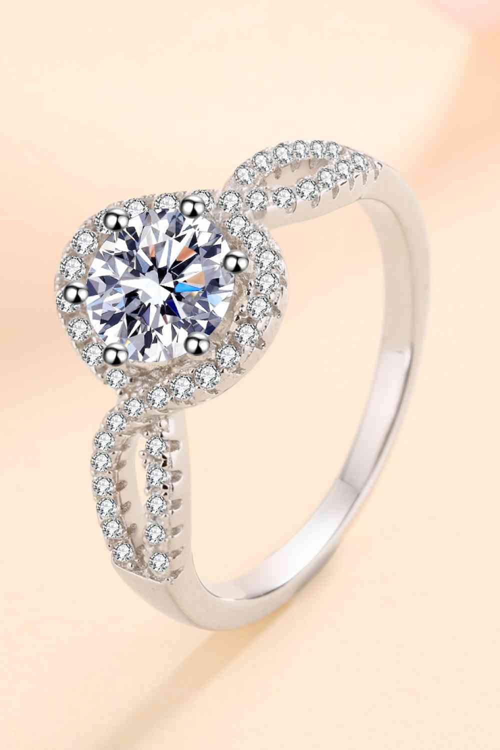 Feel The Joy 925 Sterling Silver Moissanite Ring - lolaluxeshop