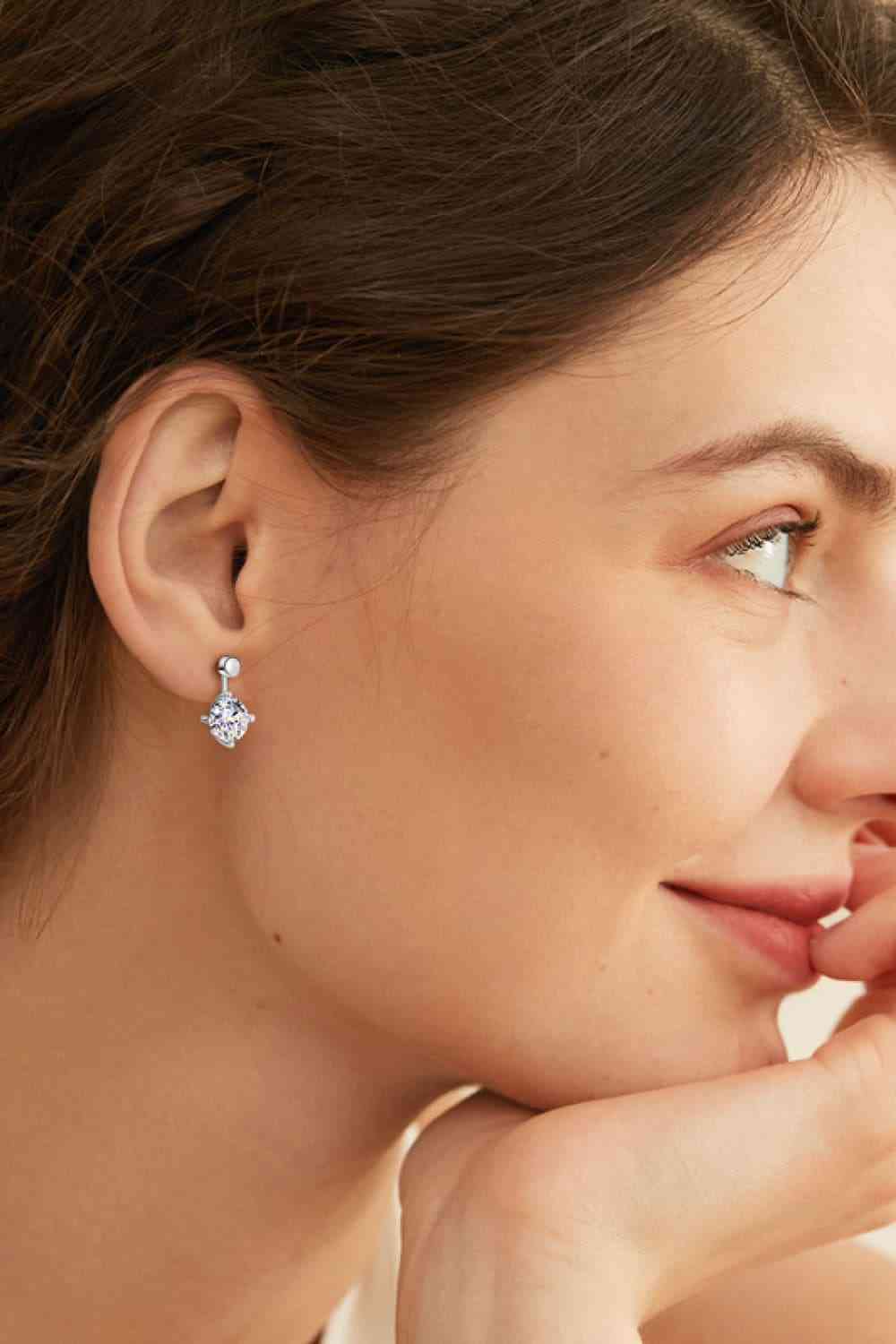 Adored 4 Carat Moissanite Drop Earrings - lolaluxeshop