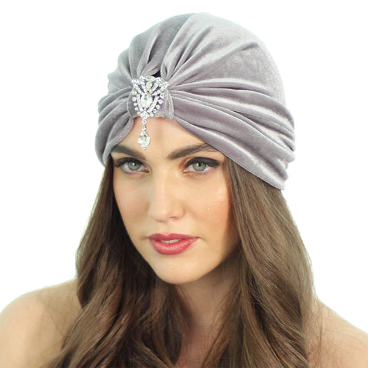 Flapper Pendant Turban - LOLA LUXE