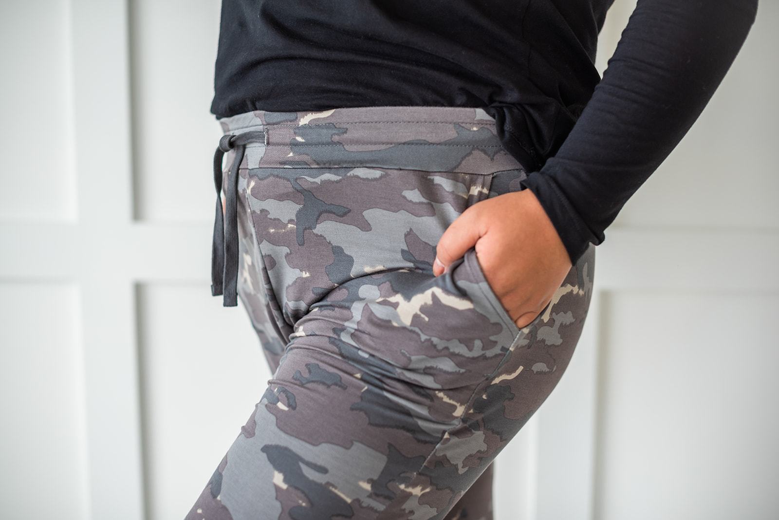 Earth Camo Print Joggers - LOLA LUXE