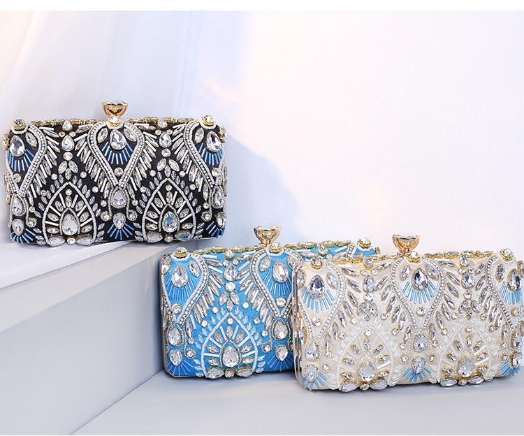 Clutch Handbag Luxury Diamond Rhinestone Clutch Bags Exquisite Female Clutches - LOLA LUXE