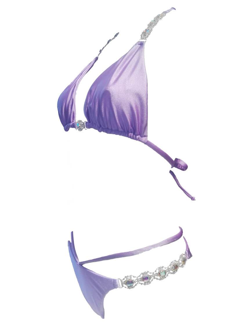 Shanel Triangle Top & Tango Bottom - Purple - LOLA LUXE