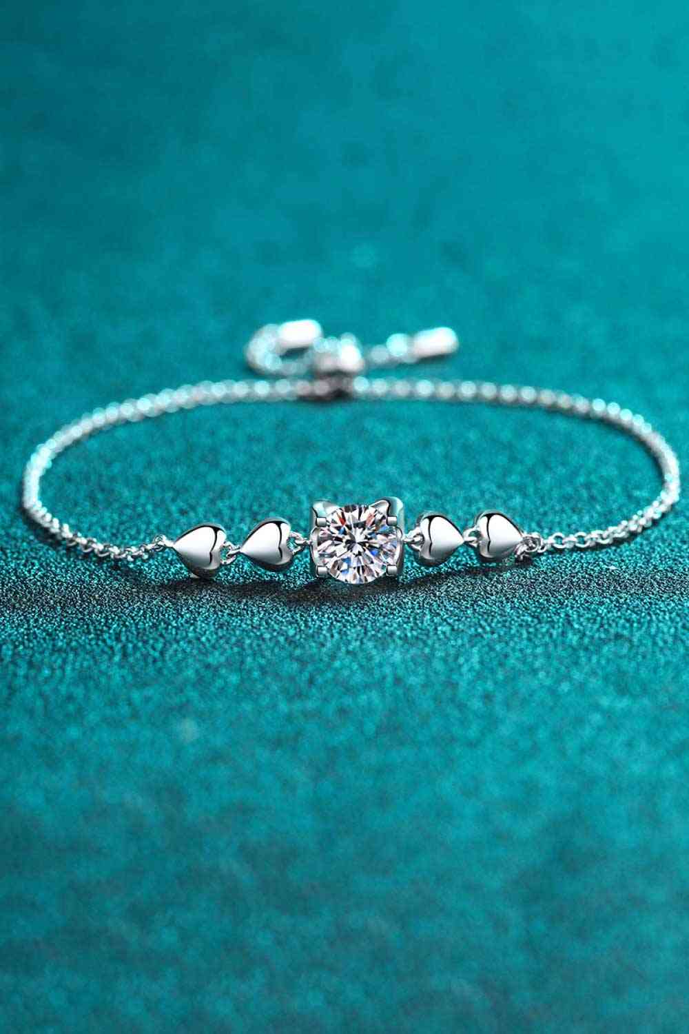 1 Carat Moissanite Heart Bracelet - lolaluxeshop