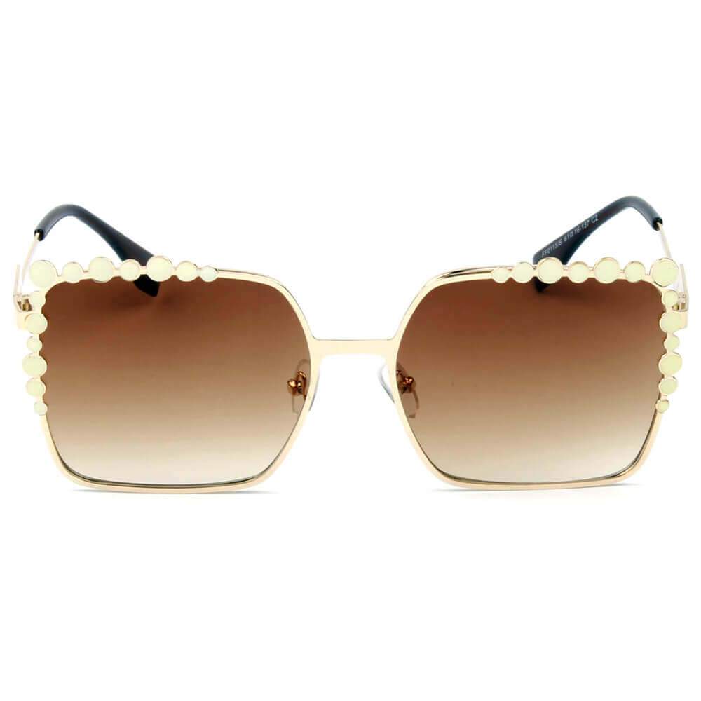 CHICO | Luxury Fashion Oversized Square Metal Frame Bubbles Sunglasses - lolaluxeshop