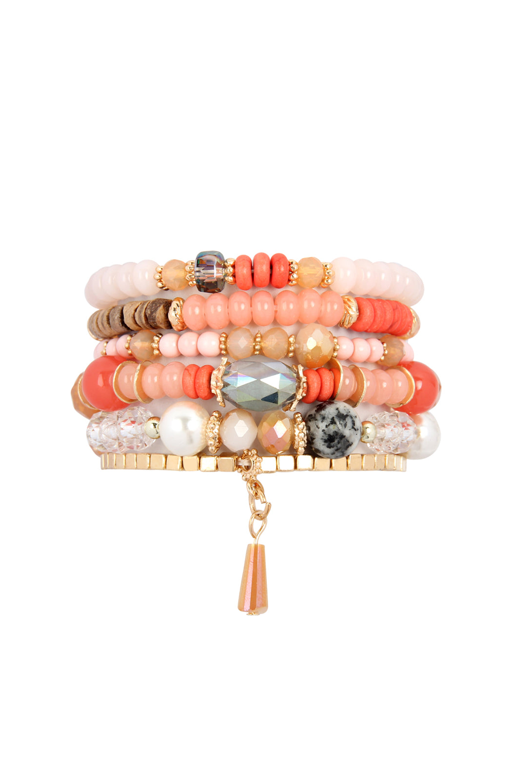 Hdb2200 - Stone Beads Stackable Bracelet - lolaluxeshop