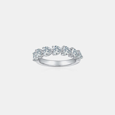 2.1 Carat 925 Sterling Silver Moissanite Heart Ring - lolaluxeshop