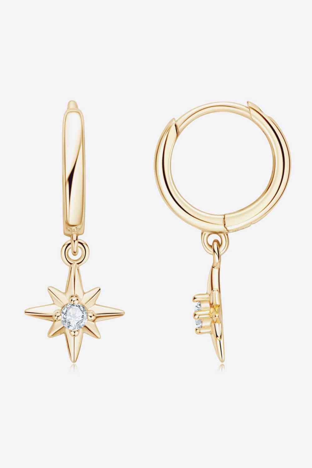 Moissanite Star Drop Earrings - lolaluxeshop