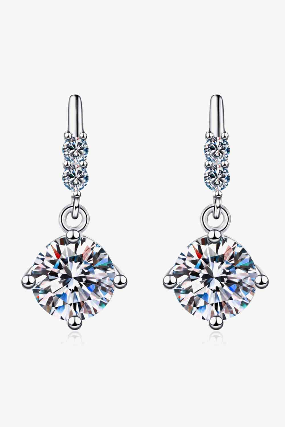 Moissanite Drop Earrings - lolaluxeshop