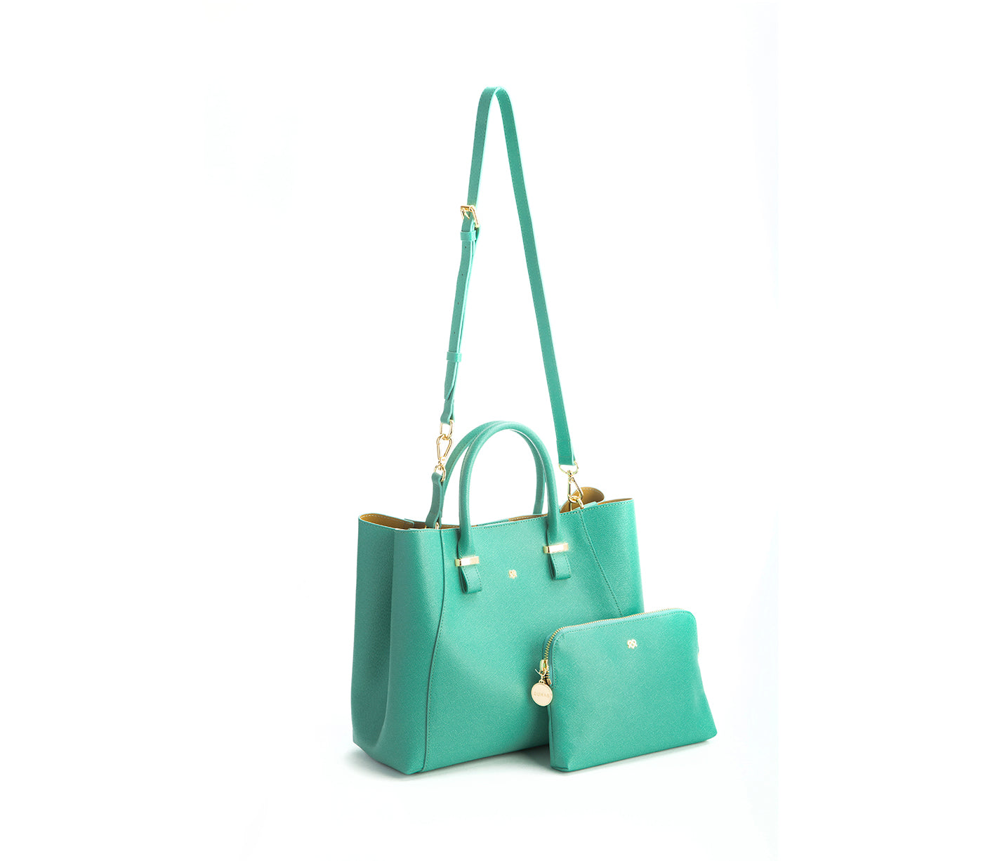 Jane - Tiffany Blue Vegan Leather Satchel - lolaluxeshop