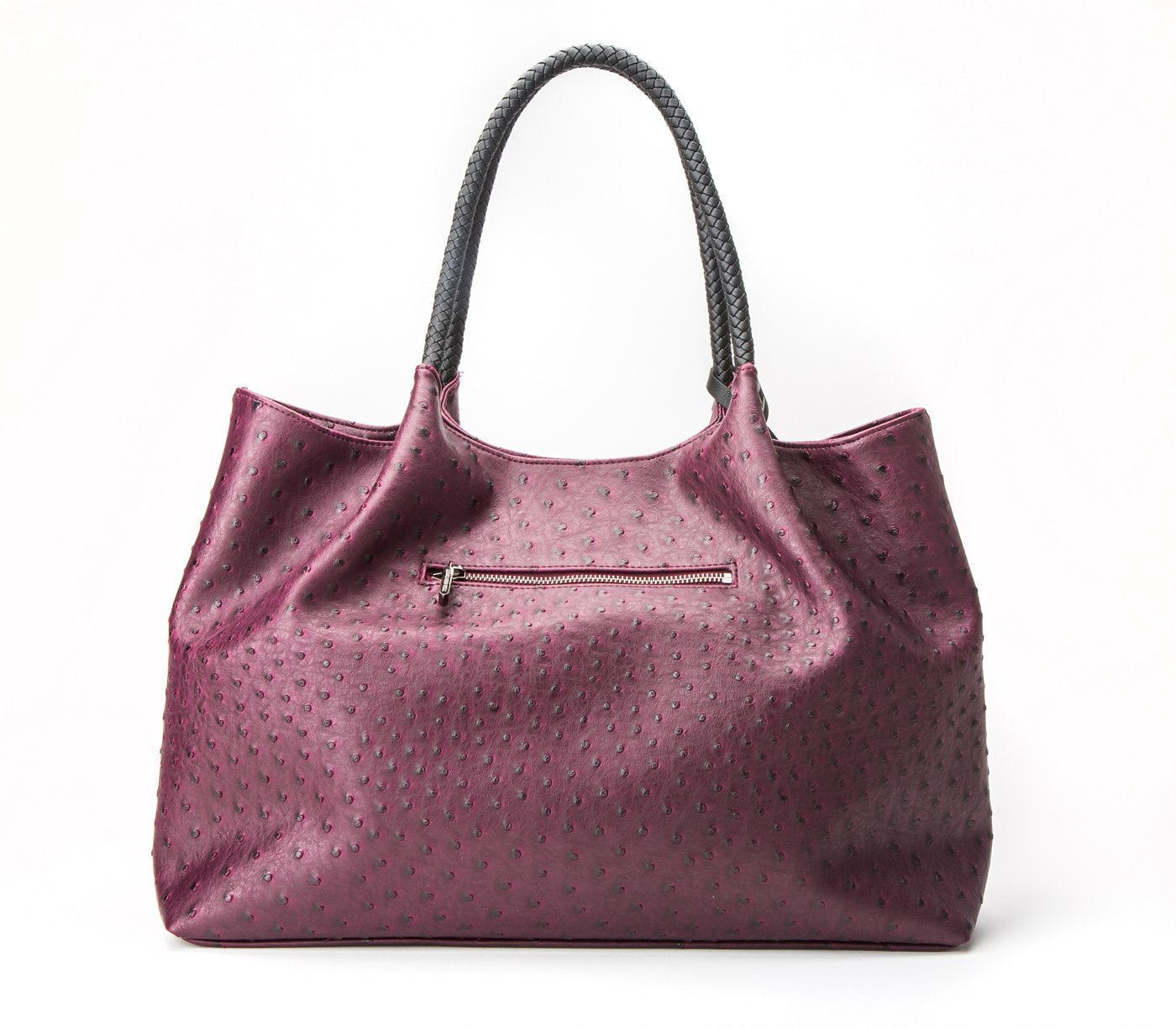 Naomi - Cherry Vegan Leather Tote Bag - LOLA LUXE