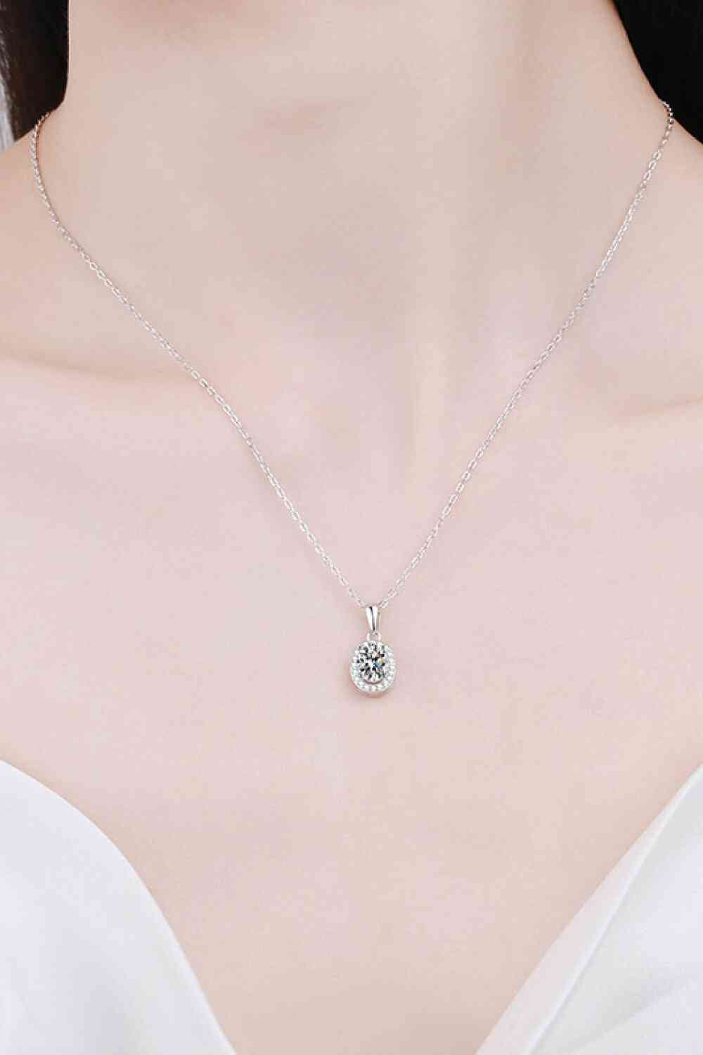 Be The One 1 Carat Moissanite Pendant Necklace - lolaluxeshop