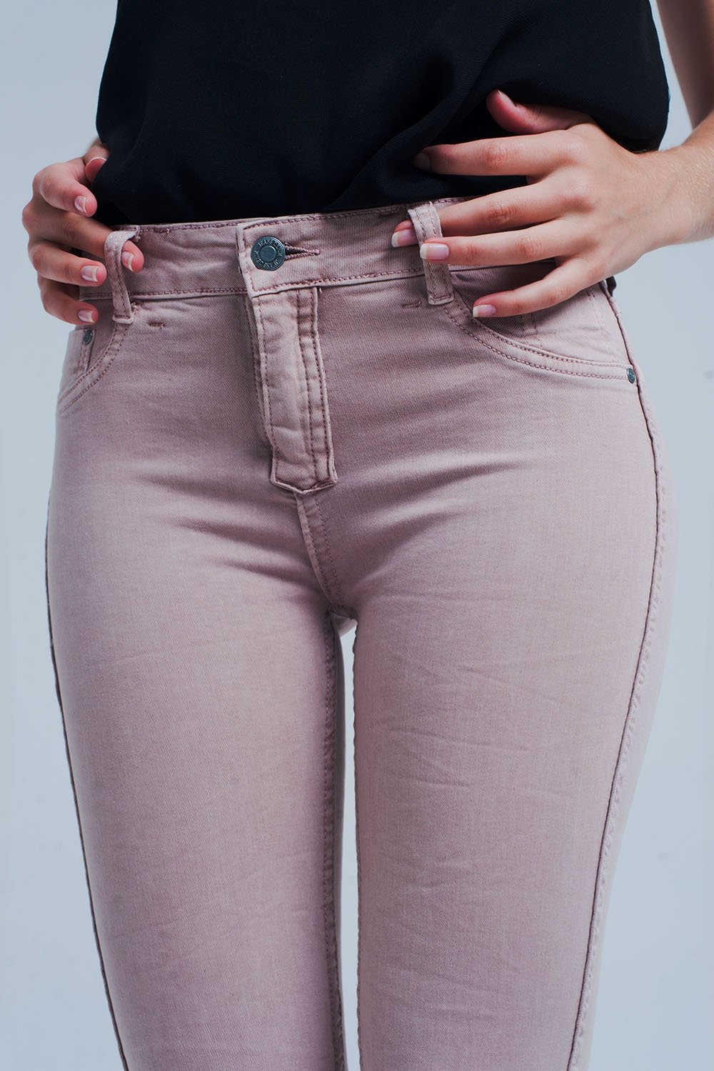 Reversible Animal Print Pink Jeans - LOLA LUXE