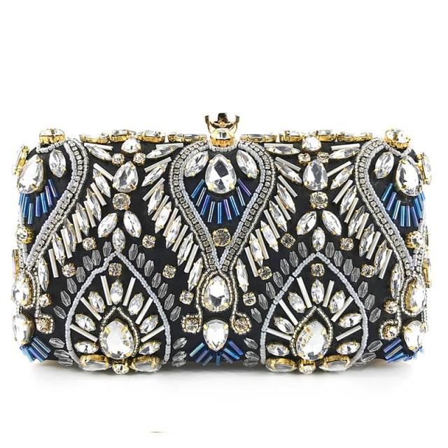 Clutch Handbag Luxury Diamond Rhinestone Clutch Bags Exquisite Female Clutches - LOLA LUXE