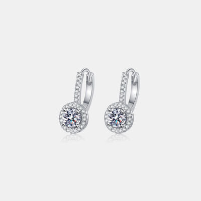 1 Carat Moissanite 925 Sterling Silver Earrings - lolaluxeshop