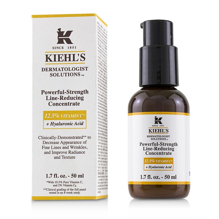 KIEHL'S - Dermatologist Solutions Powerful-Strength Line-Reducing Concentrate (With 12.5% Vitamin C + Hyaluronic Acid) - LOLA LUXE