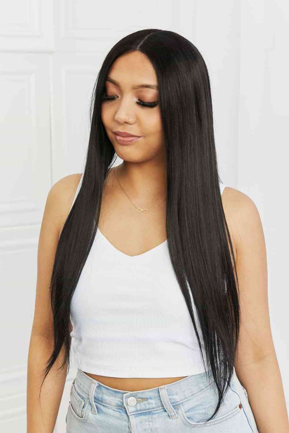 13*2" Long Lace Front Straight Synthetic Wigs 26" Long 150% Density - lolaluxeshop