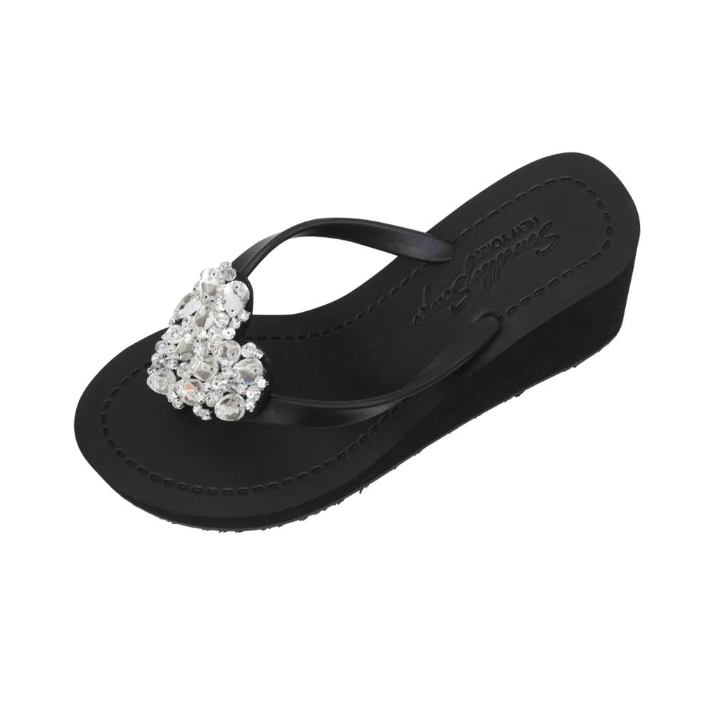 Chelsea Heart (Crystal) - Women's High Wedge - LOLA LUXE