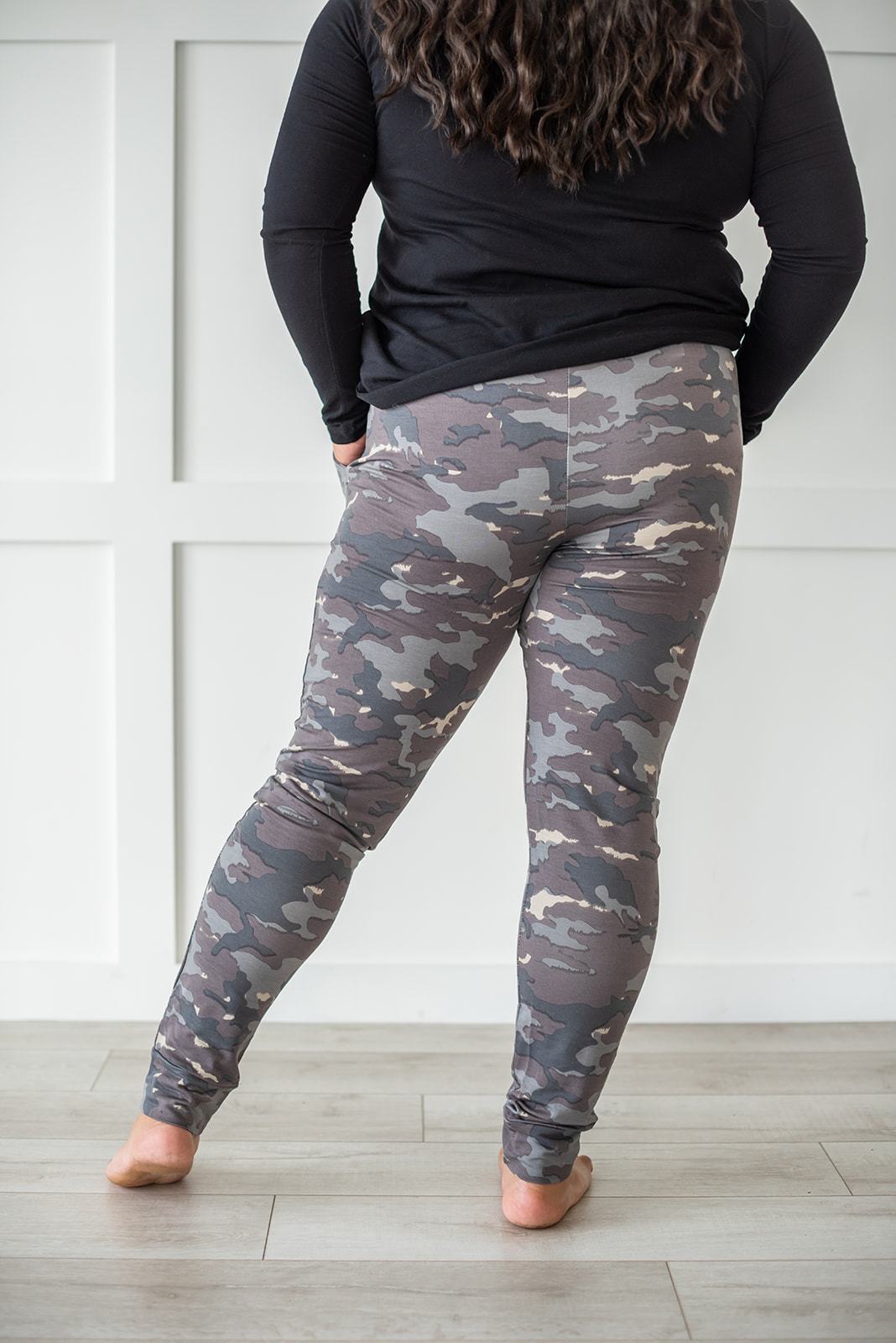 Earth Camo Print Joggers - LOLA LUXE