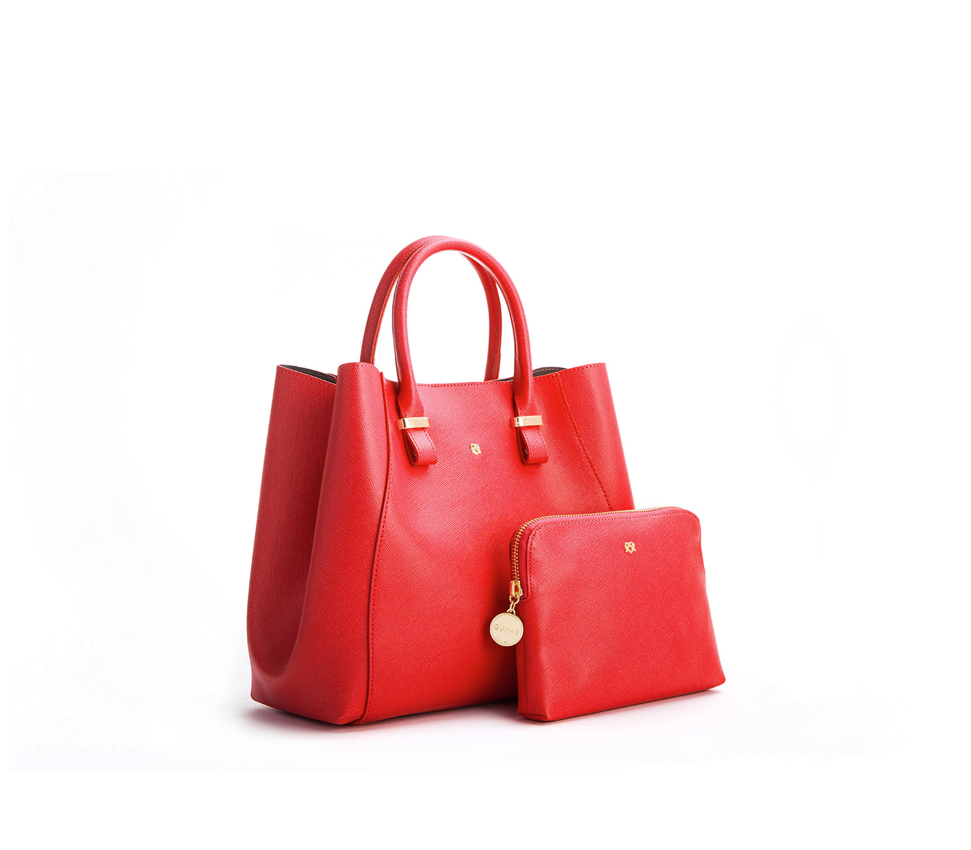 Jane - Red Vegan Leather Satchel - lolaluxeshop