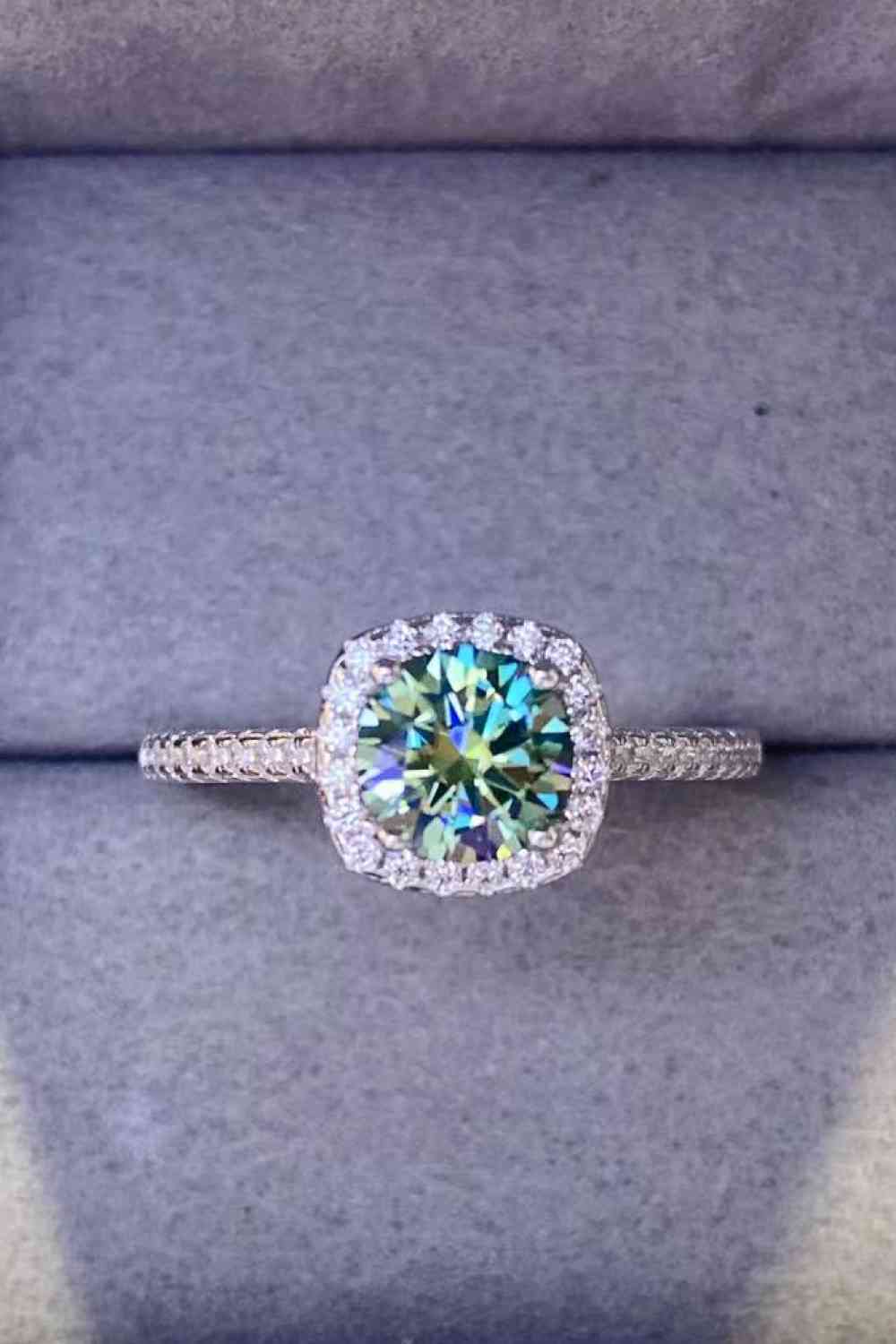 Adored 3 Carat Moissanite Platinum-Plated Cluster Ring - lolaluxeshop