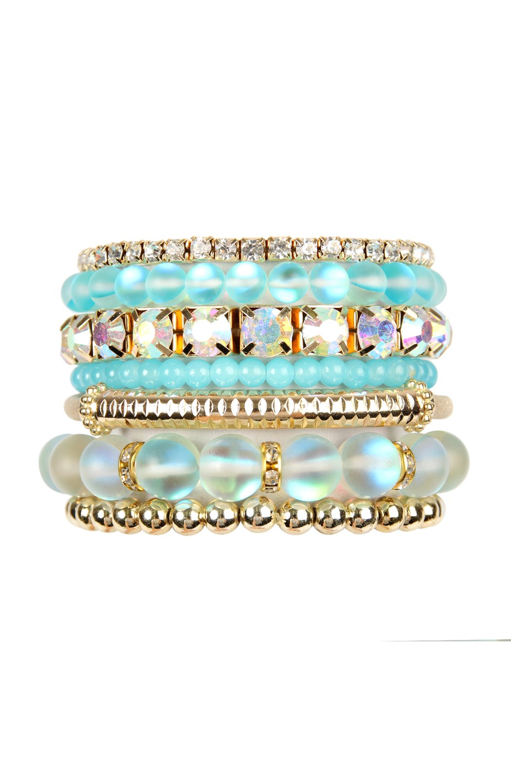 Mermaid Glass Stretch Bracelet - LOLA LUXE