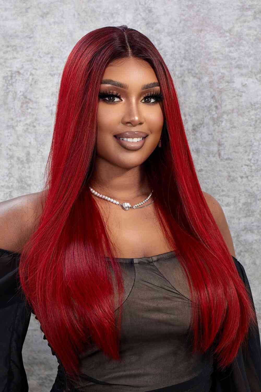 13*2" Lace Front Wigs Synthetic Straight 26" 150% Density - lolaluxeshop