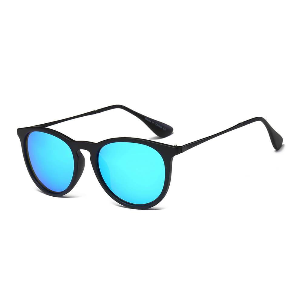 AMES | Retro Vintage Inspired Horned Keyhole Round Sunglasses - lolaluxeshop