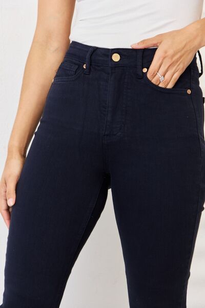 Judy Blue Full Size Garment Dyed Tummy Control Skinny Jeans - lolaluxeshop