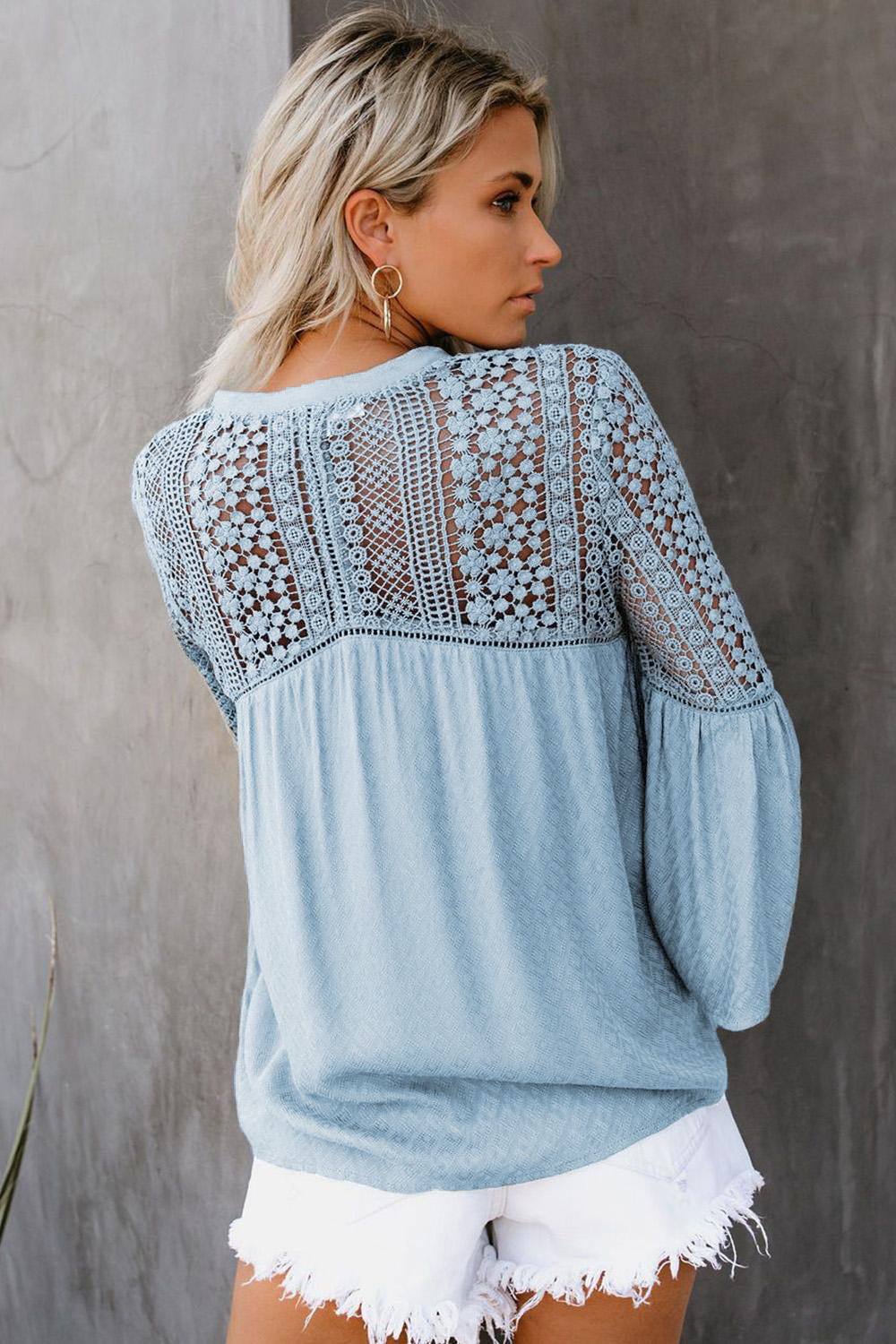 The Du Jour Crochet Blouse - LOLA LUXE