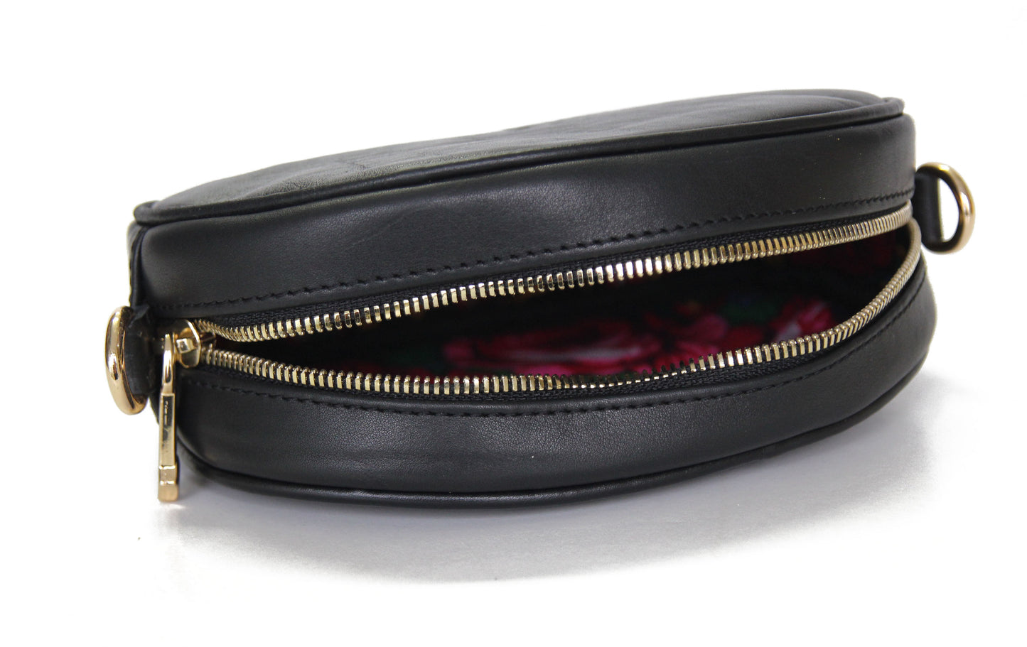 Leather Black  Belt Bag - LOLA LUXE