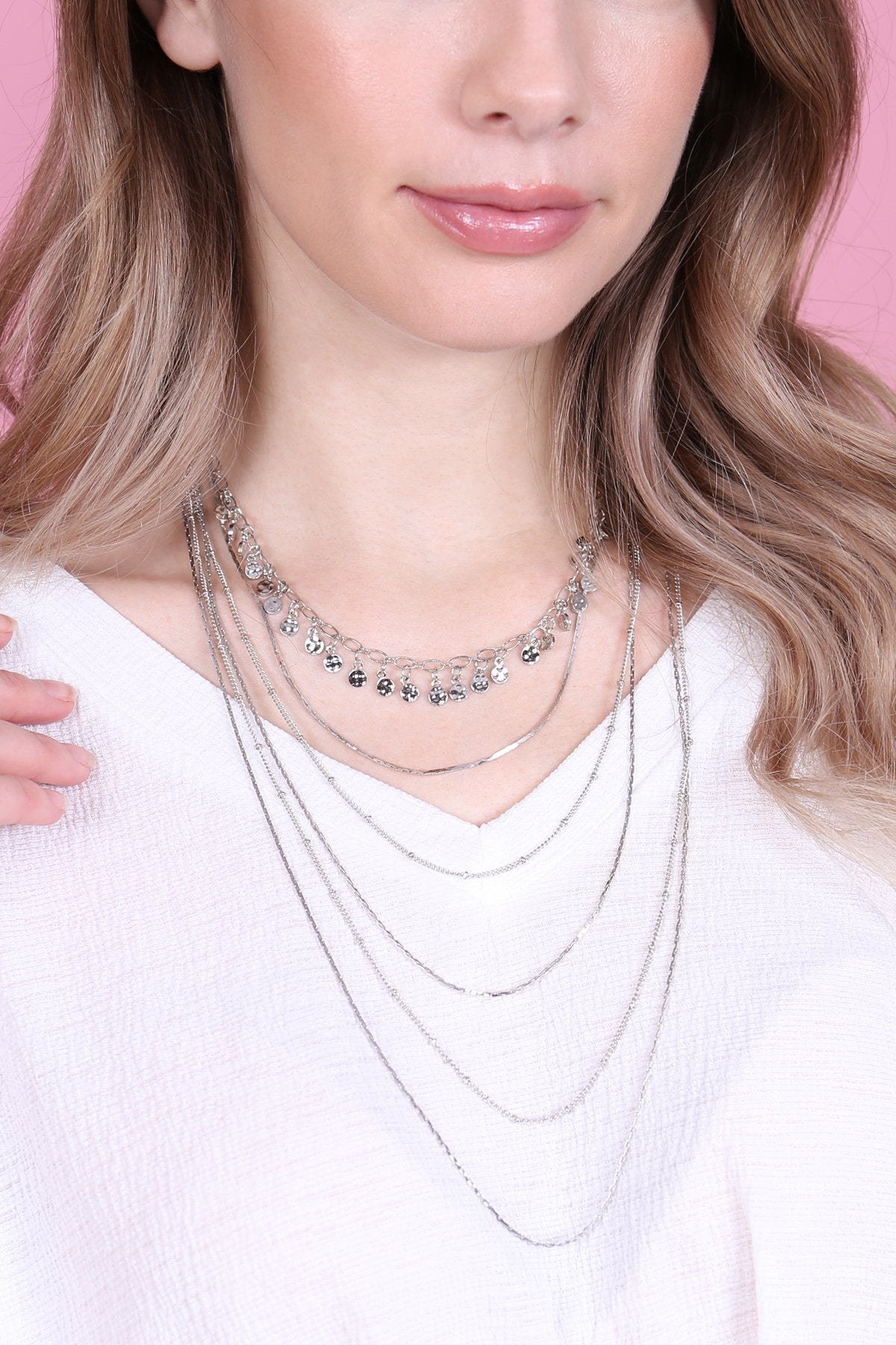 Hdn2640 - Delicate Layer Necklaces - LOLA LUXE