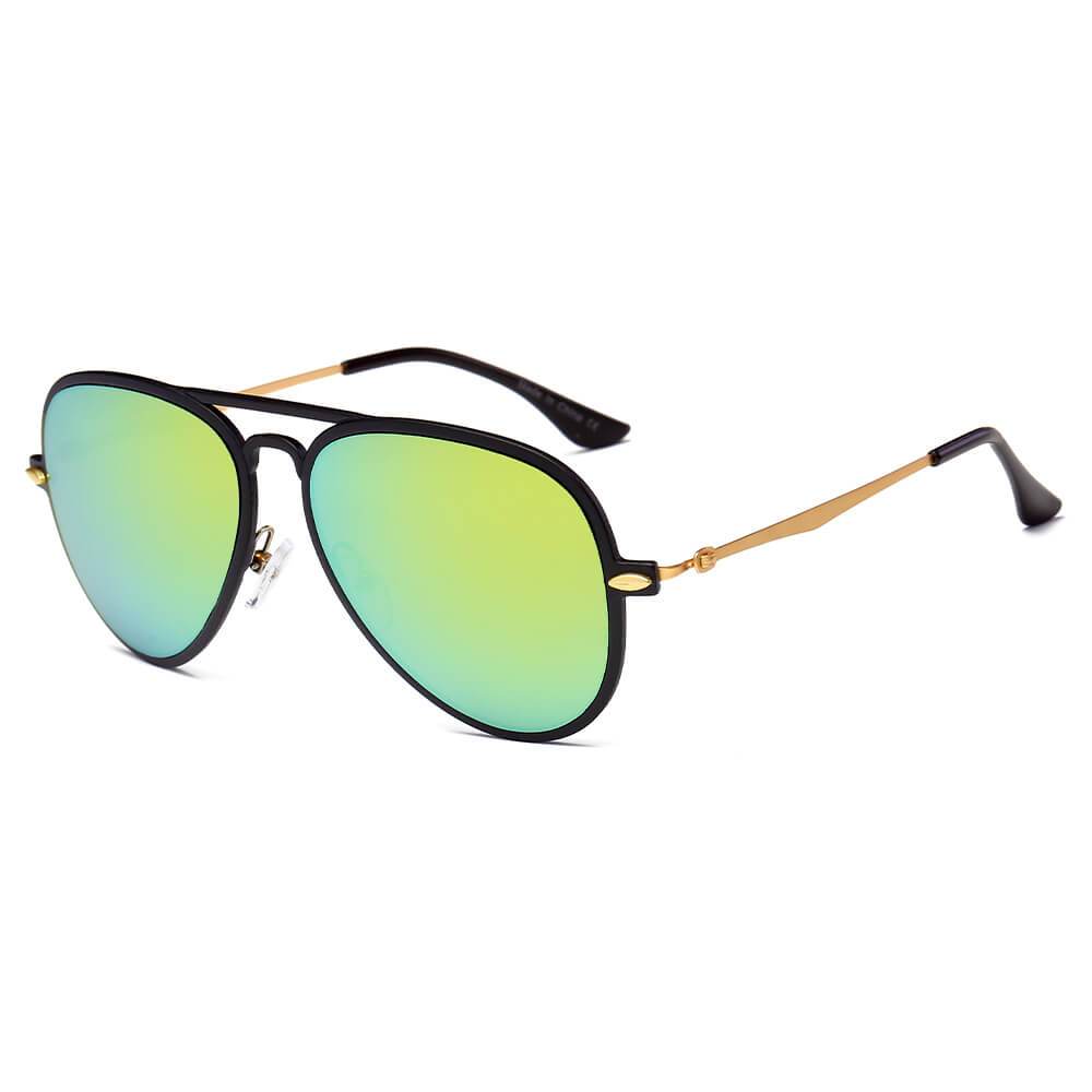 DURHAM | Unisex Mirrored Aviator Fashion Sunglasses - lolaluxeshop