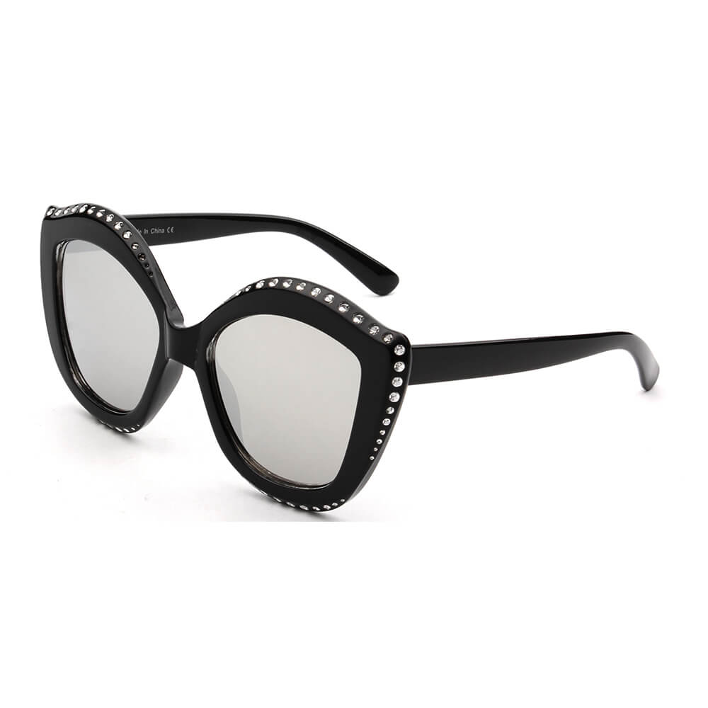 ANGOLA | Women Oversized Round Cat Eye Fashion Sunglasses - lolaluxeshop