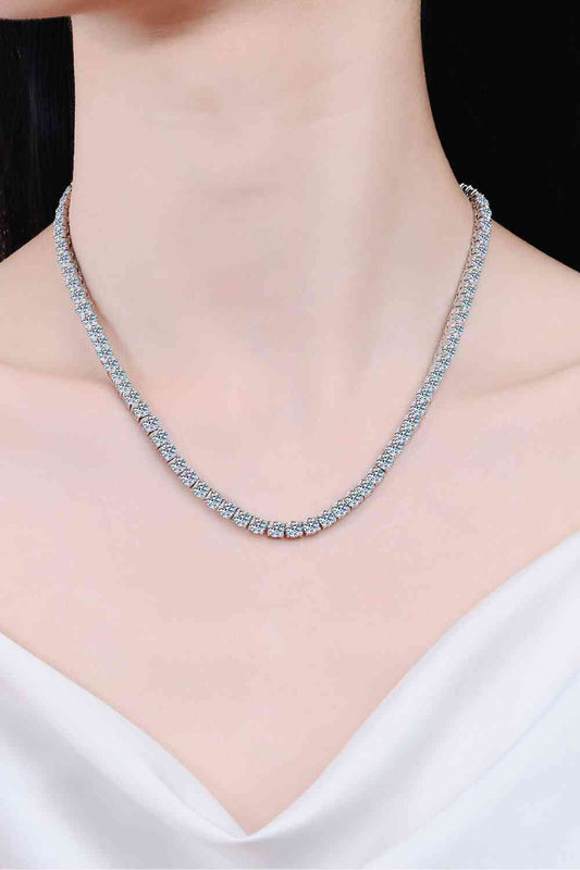 Moissanite Rhodium-Plated Necklace - lolaluxeshop