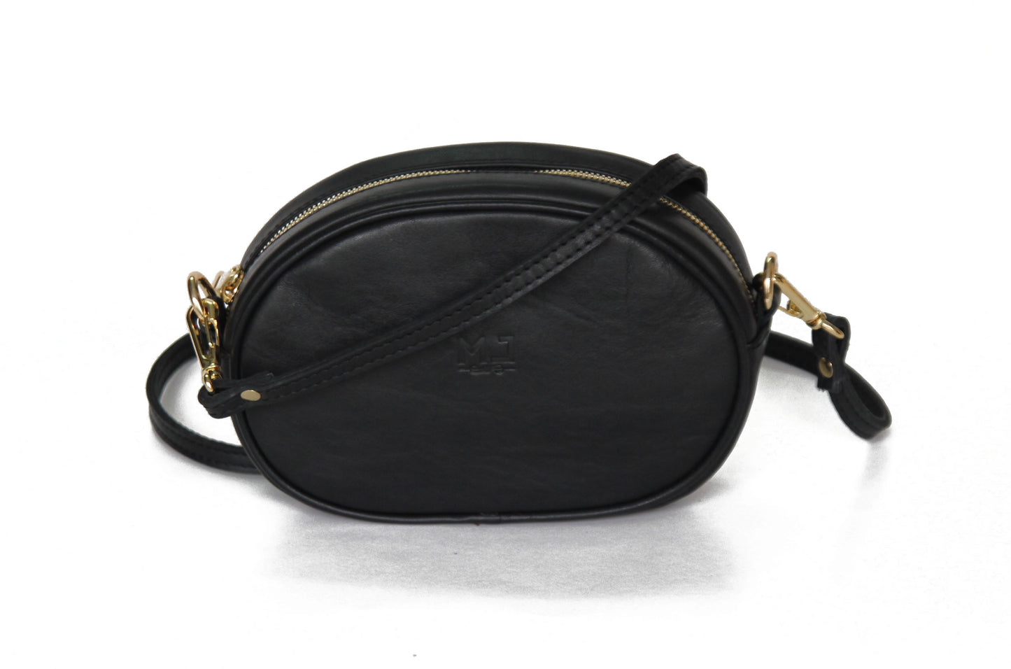 Leather Black  Belt Bag - LOLA LUXE