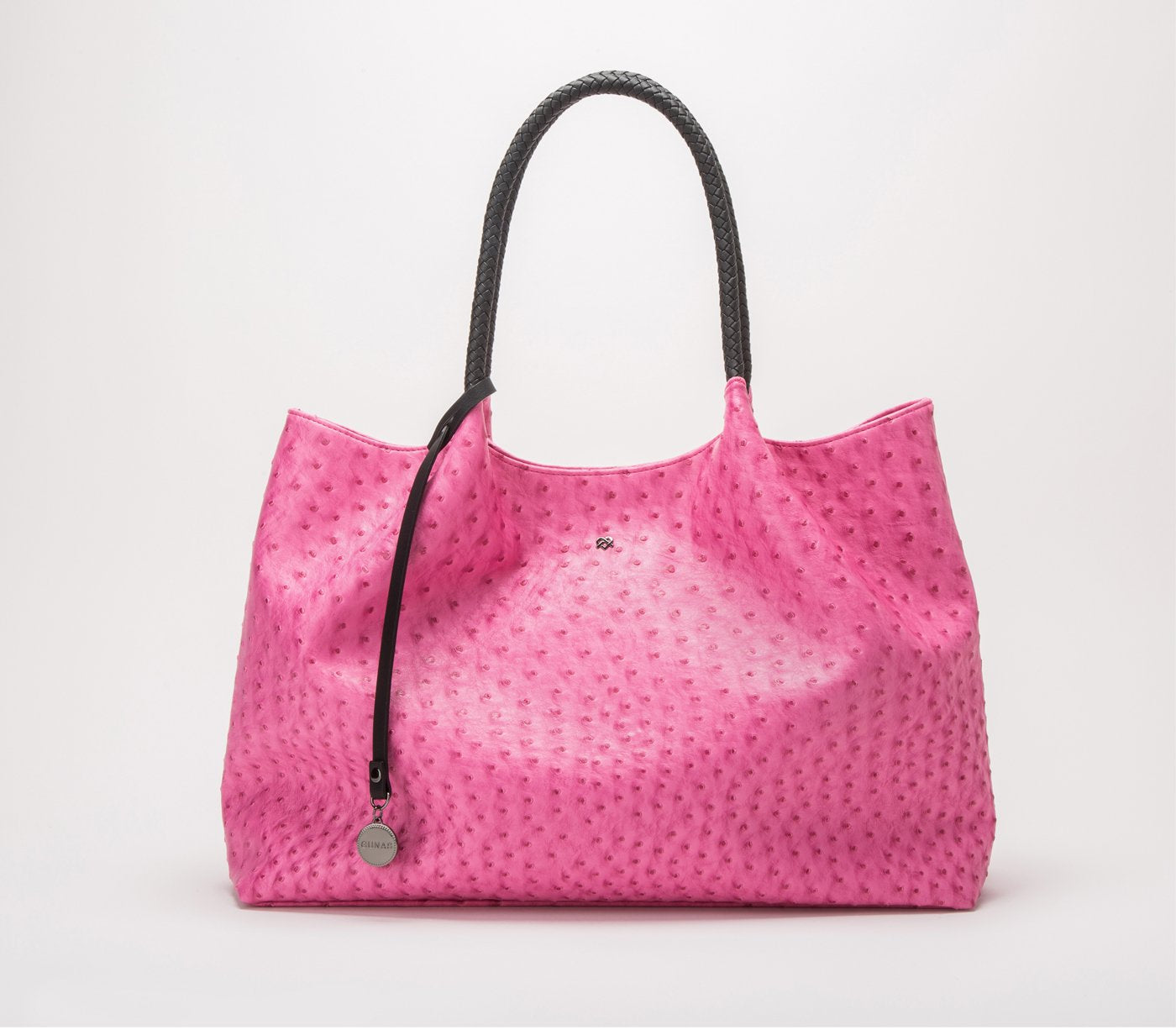 Naomi - Hot Pink Vegan Leather Tote Bag - lolaluxeshop