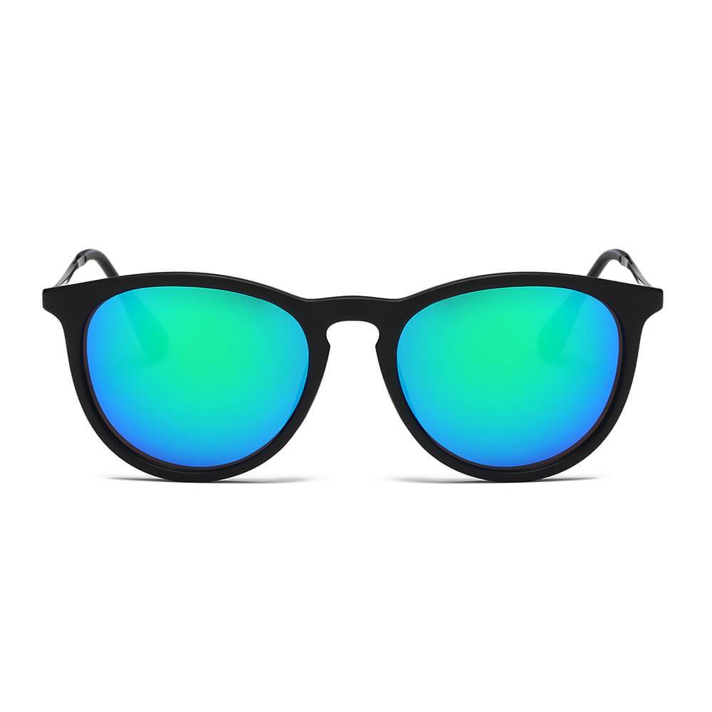 AMES | Retro Vintage Inspired Horned Keyhole Round Sunglasses - lolaluxeshop