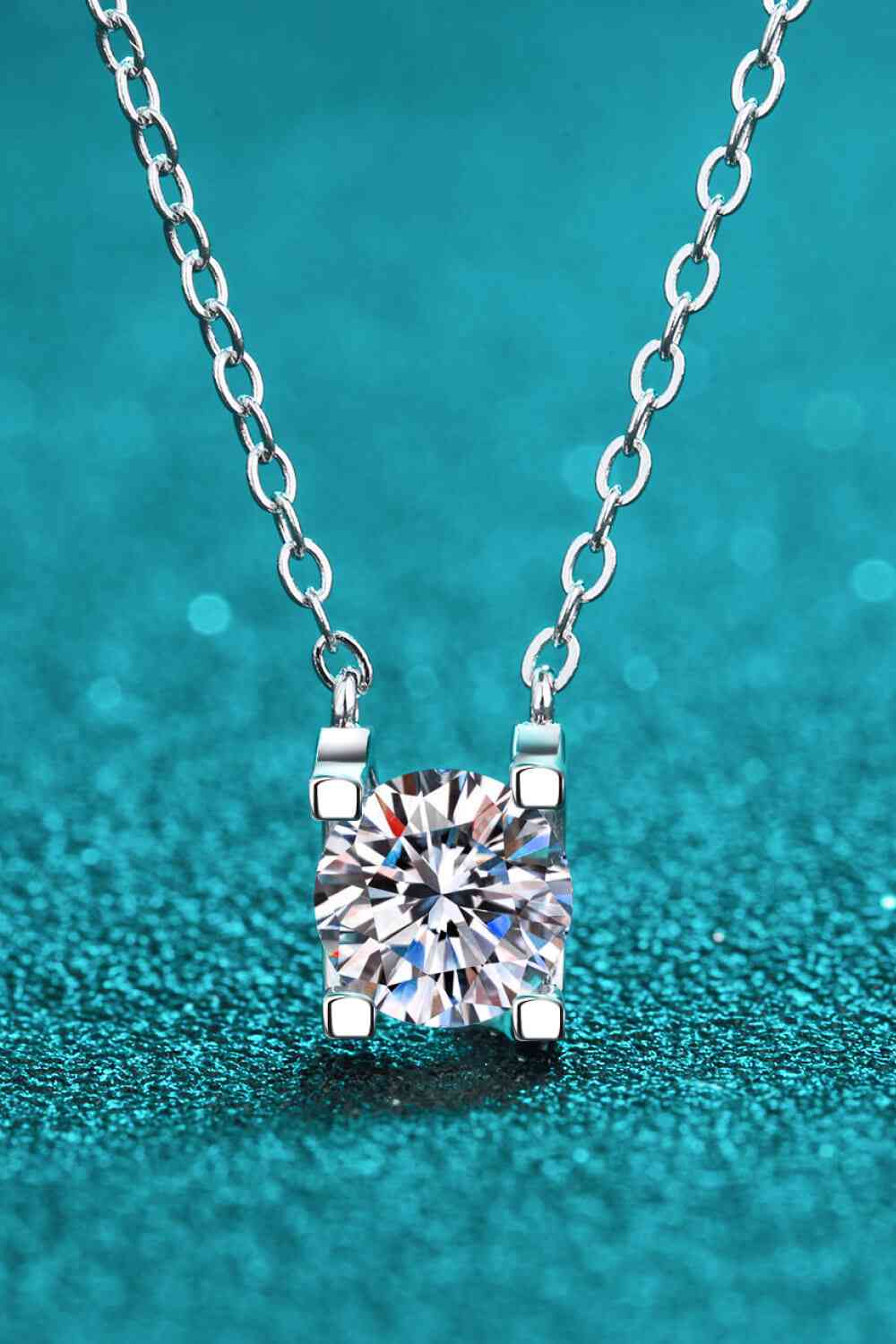 1 Carat Moissanite Chain Necklace - lolaluxeshop