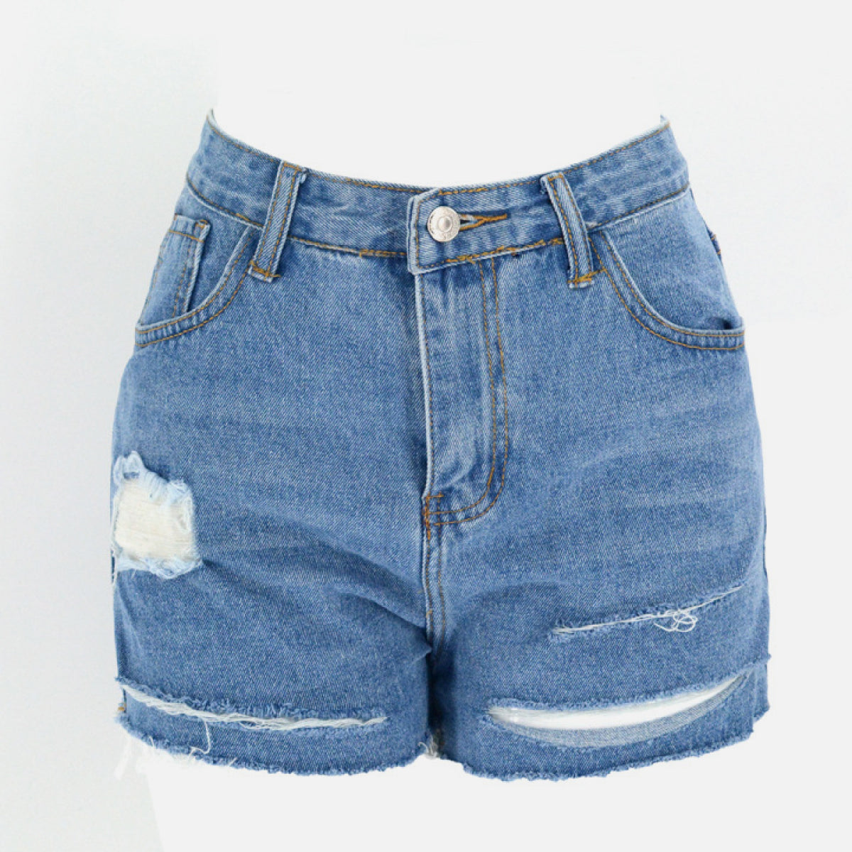 Medium Retro Denim Shorts - LOLA LUXE