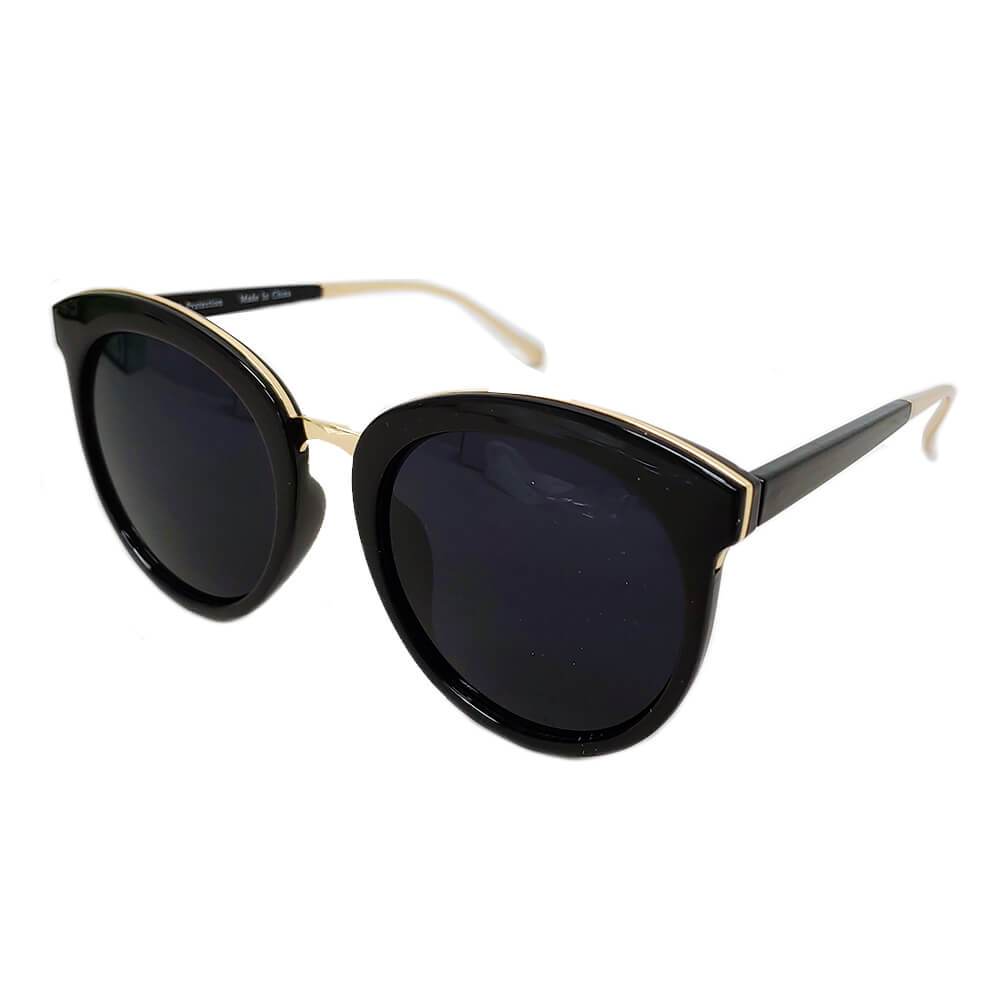 NORTH | Women's Oversized Round Mirrored Lens Horned Rim Sunglasses - lolaluxeshop