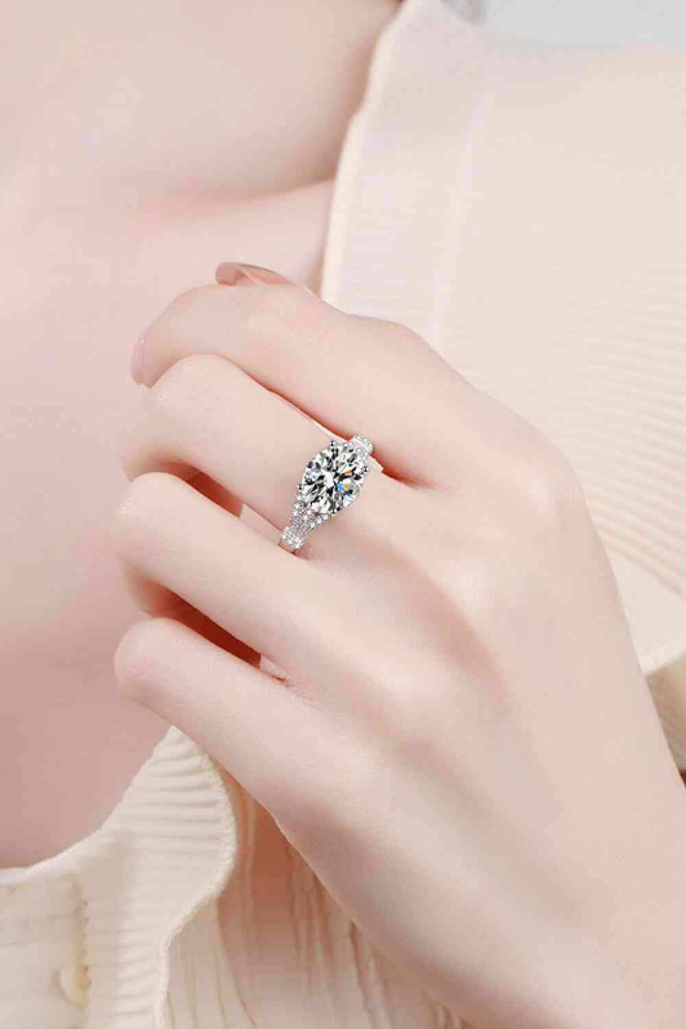 Unpredictable Day 3 Carat Moissanite Ring - lolaluxeshop