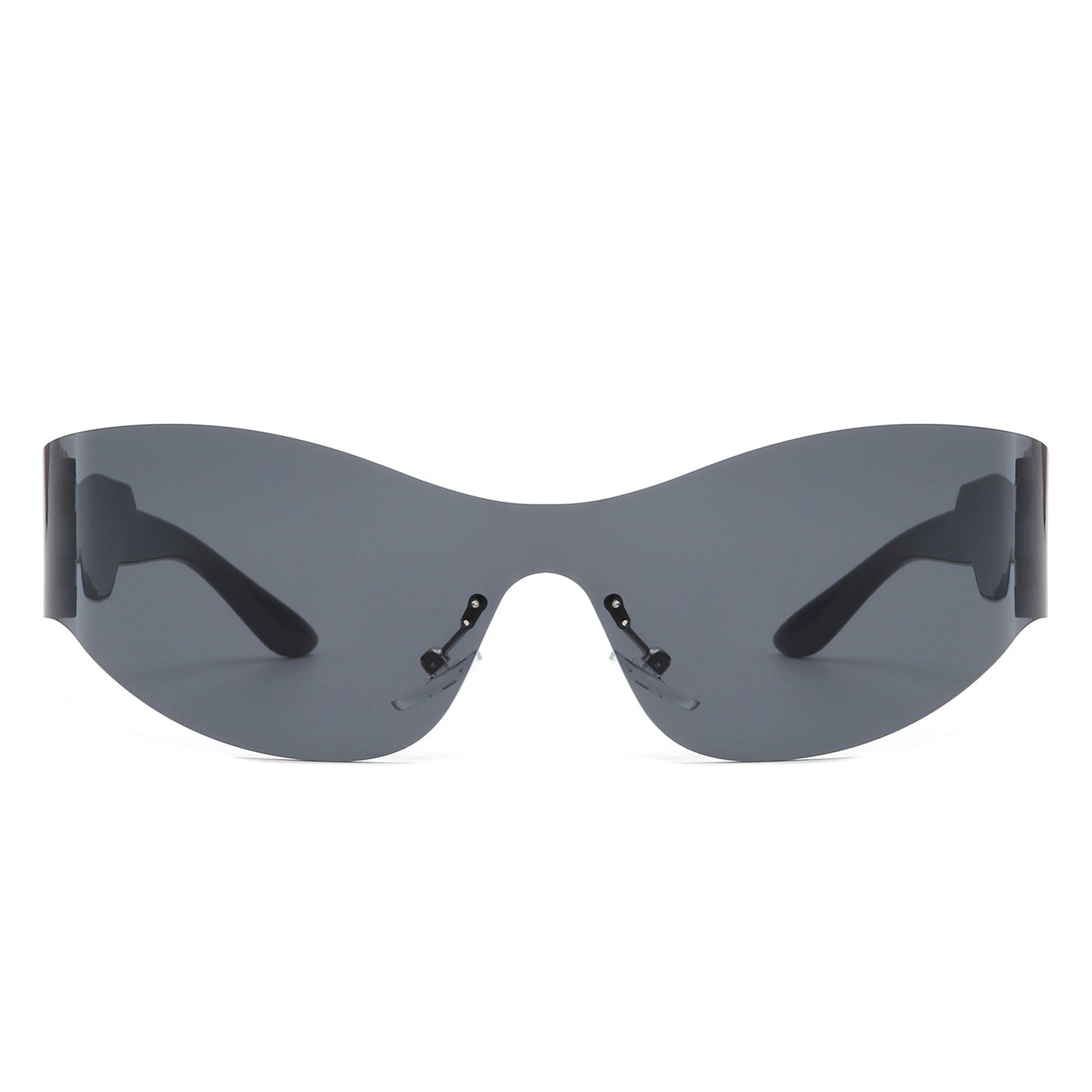 Galadriel - Futuristic Mirrored Cyberpunk Sport Reflective Shield Sunglasses - lolaluxeshop